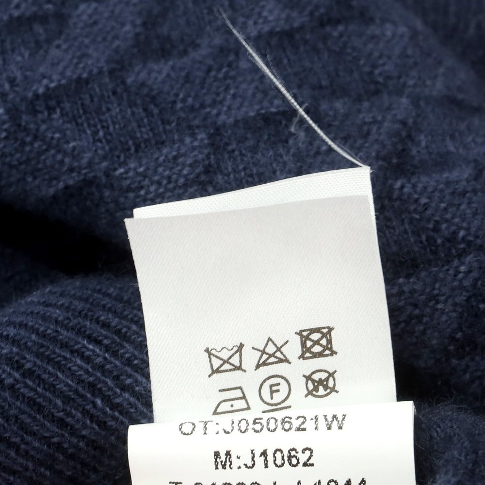 【中古】ヤコブコーエン JACOB COHEN ハイゲージ ウール 製品染め クルーネックニット ネイビー【 M 】【 状態ランクB 】【 メンズ 】