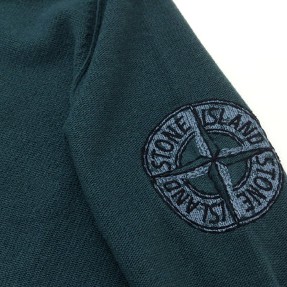 【中古】ストーンアイランド STONE ISLAND ミドルゲージ ウールナイロン プルオーバーニット フォレストグリーン【 M 】【 状態ランクA 】【 メンズ 】