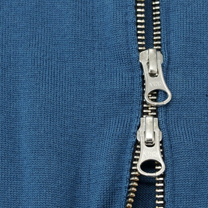 【中古】ストーンアイランド STONE ISLAND ハイゲージ スタンドカラー ジップアップ カーディガン ダルブルー【 S 】【 状態ランクB 】【 メンズ 】