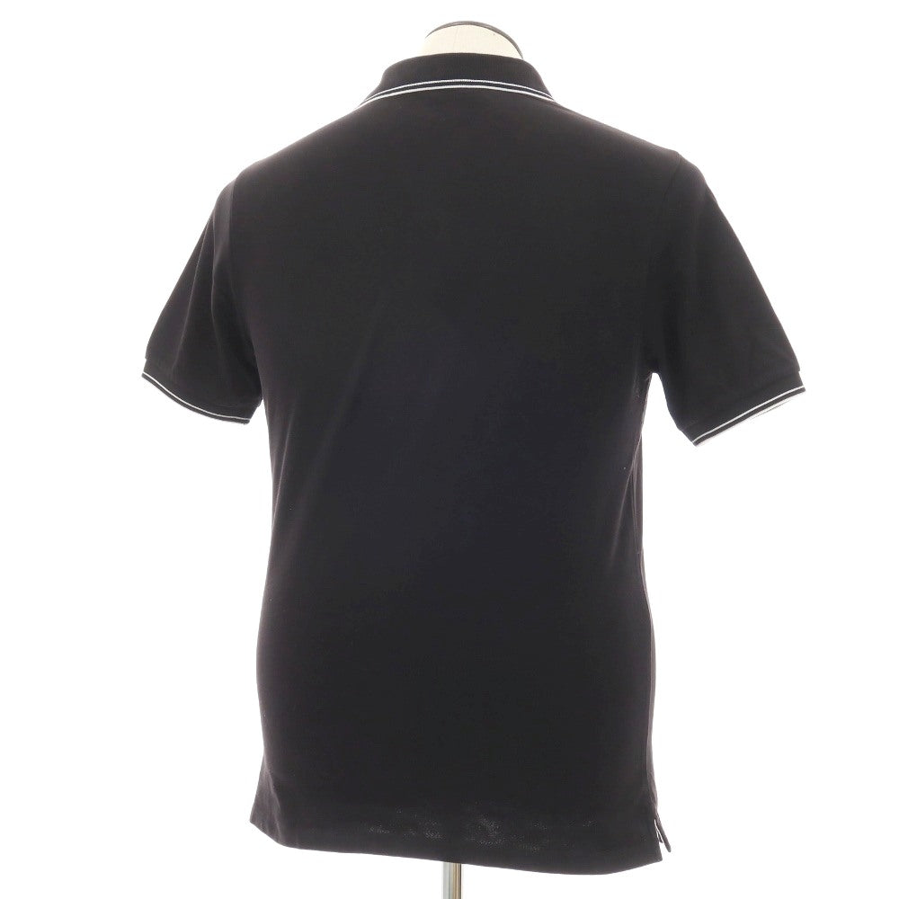 【中古】ストーンアイランド STONE ISLAND コットンポリウレタン 半袖ポロシャツ ブラック【サイズL】【 状態ランクC 】【 メンズ 】