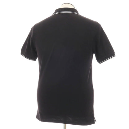 【中古】ストーンアイランド STONE ISLAND コットンポリウレタン 半袖ポロシャツ ブラック【サイズL】【 状態ランクC 】【 メンズ 】