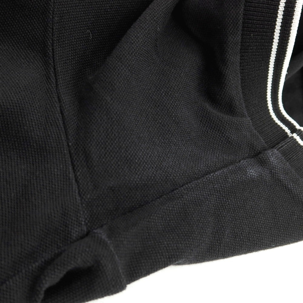 【中古】ストーンアイランド STONE ISLAND コットンポリウレタン 半袖ポロシャツ ブラック【サイズL】【 状態ランクC 】【 メンズ 】