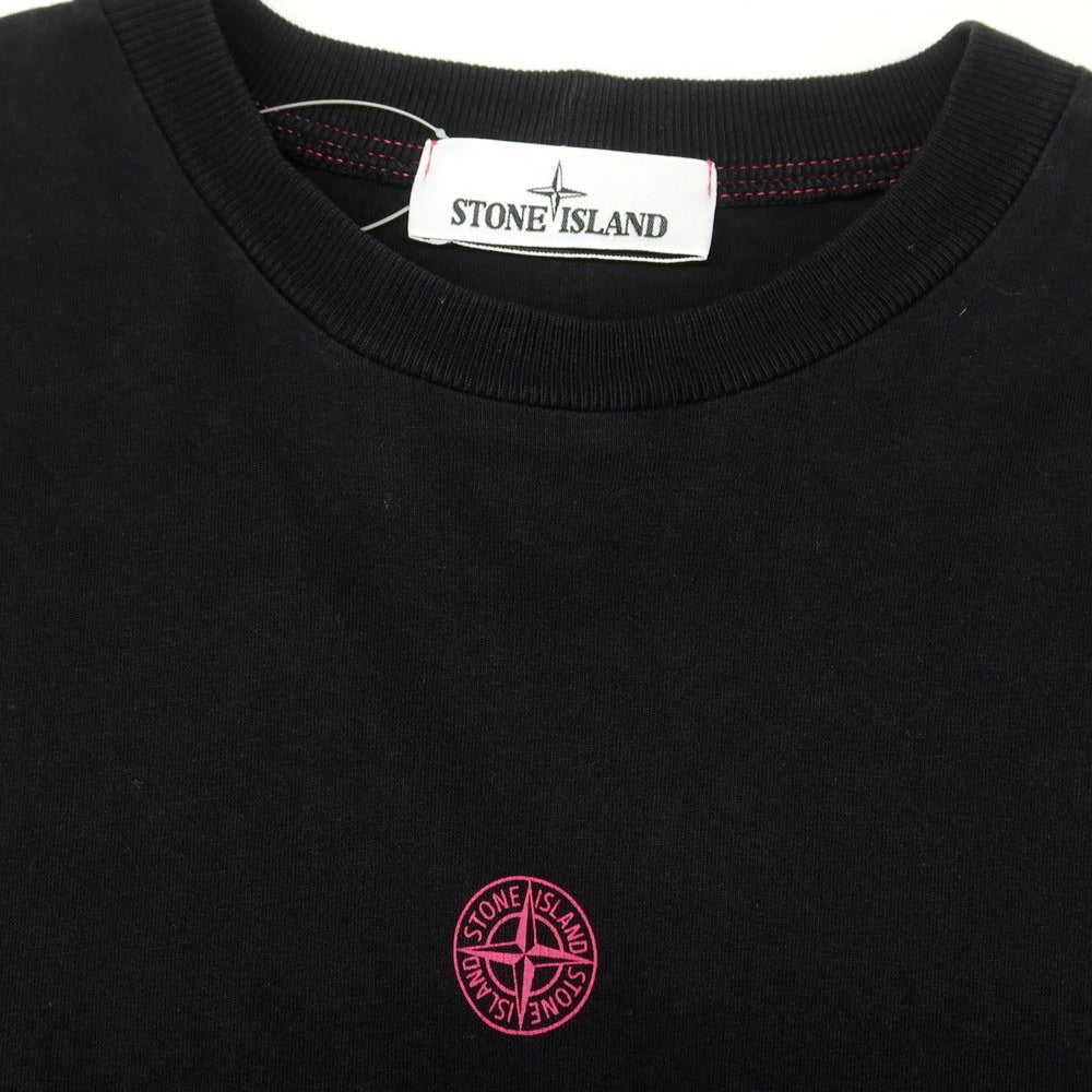 【中古】ストーンアイランド STONE ISLAND コットン 長袖Ｔシャツ ブラック【 S 】【 状態ランクB 】【 メンズ 】