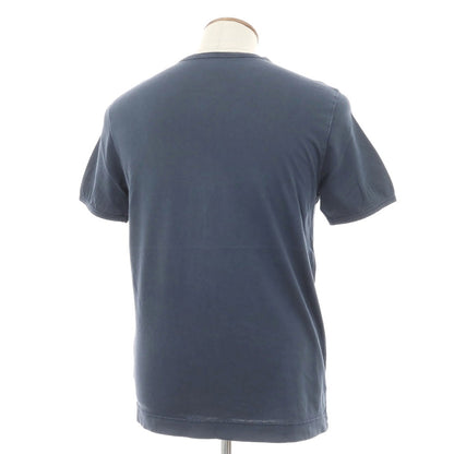 【中古】チルコロ1901 CIRCOLO 1901 コットン ヘンリーネック 半袖Ｔシャツ ネイビー【サイズＭ】【 状態ランクB 】【 メンズ 】