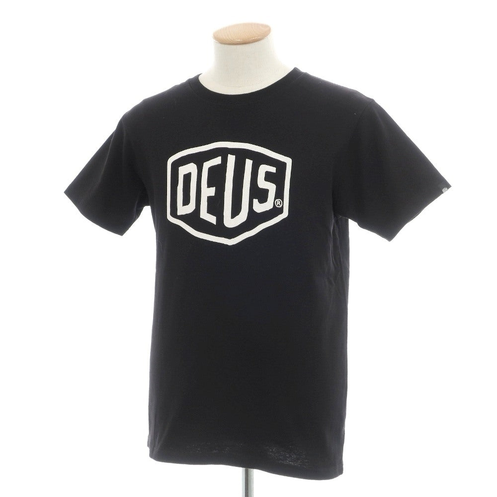 【中古】デウス エクス マキナ Deus Ex Machina コットン クルーネック 半袖Ｔシャツ ブラック【サイズS】【 状態ランクB 】【 メンズ 】