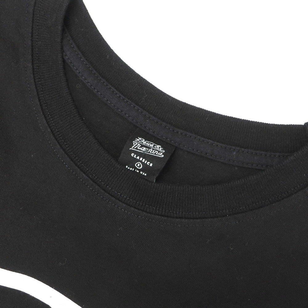 【中古】デウス エクス マキナ Deus Ex Machina コットン クルーネック 半袖Ｔシャツ ブラック【サイズS】【 状態ランクB 】【 メンズ 】