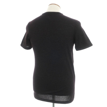 【中古】シーケーカルバンクライン ck コットンポリエステル ボーダー Vネック 半袖Ｔシャツ ブラック【サイズM】【 状態ランクB 】【 メンズ 】