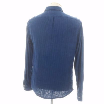 【中古】ディーゼル DIESEL ガーゼコットン カジュアルシャツ ダークブルー【 S 】【 状態ランクC 】【 メンズ 】