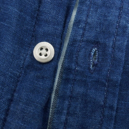 【中古】ディーゼル DIESEL ガーゼコットン カジュアルシャツ ダークブルー【 S 】【 状態ランクC 】【 メンズ 】