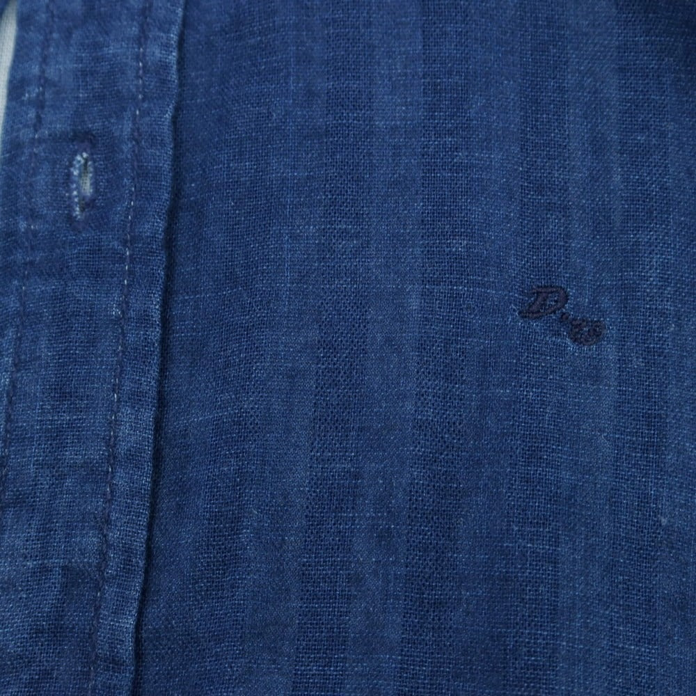 【中古】ディーゼル DIESEL ガーゼコットン カジュアルシャツ ダークブルー【 S 】【 状態ランクC 】【 メンズ 】