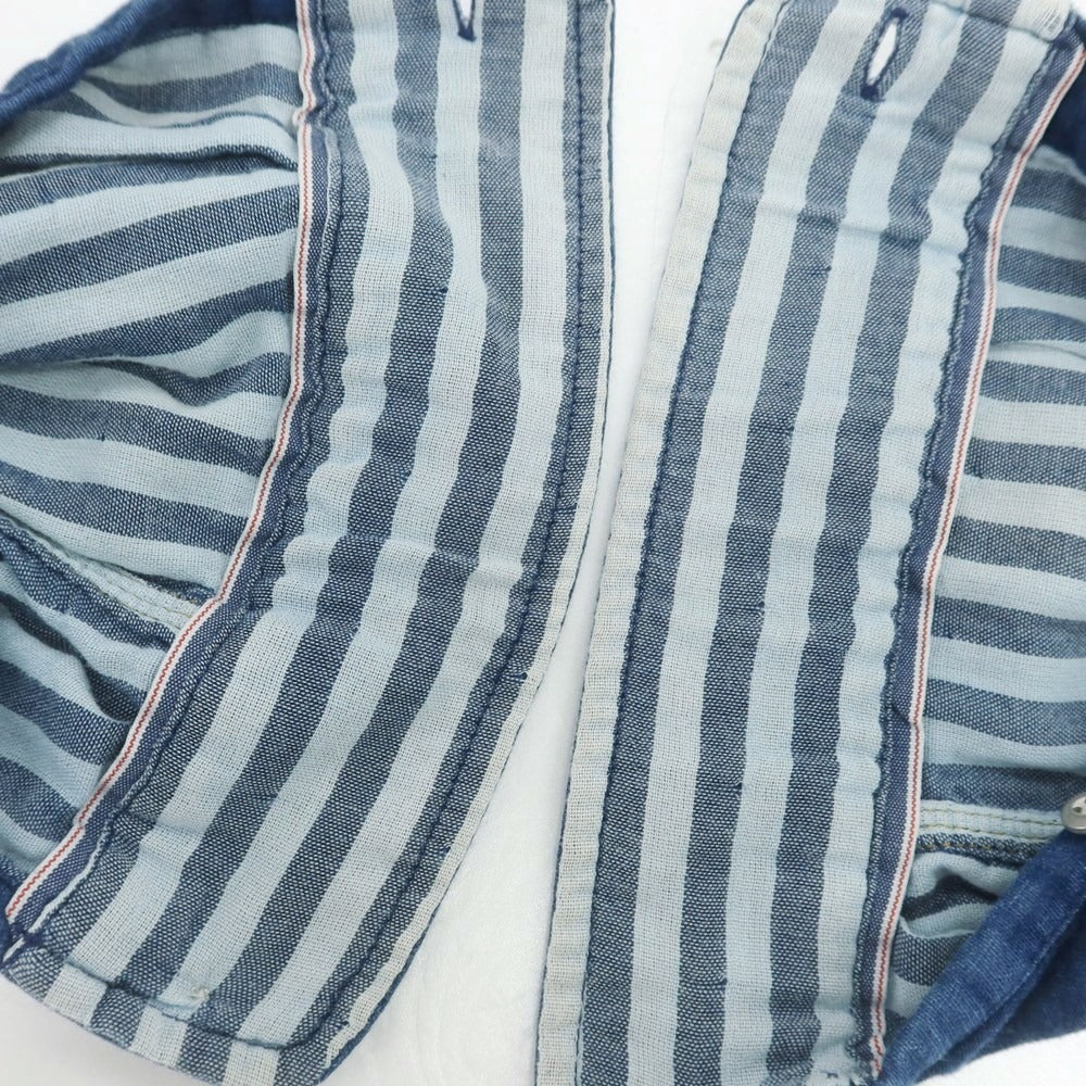 【中古】ディーゼル DIESEL ガーゼコットン カジュアルシャツ ダークブルー【 S 】【 状態ランクC 】【 メンズ 】