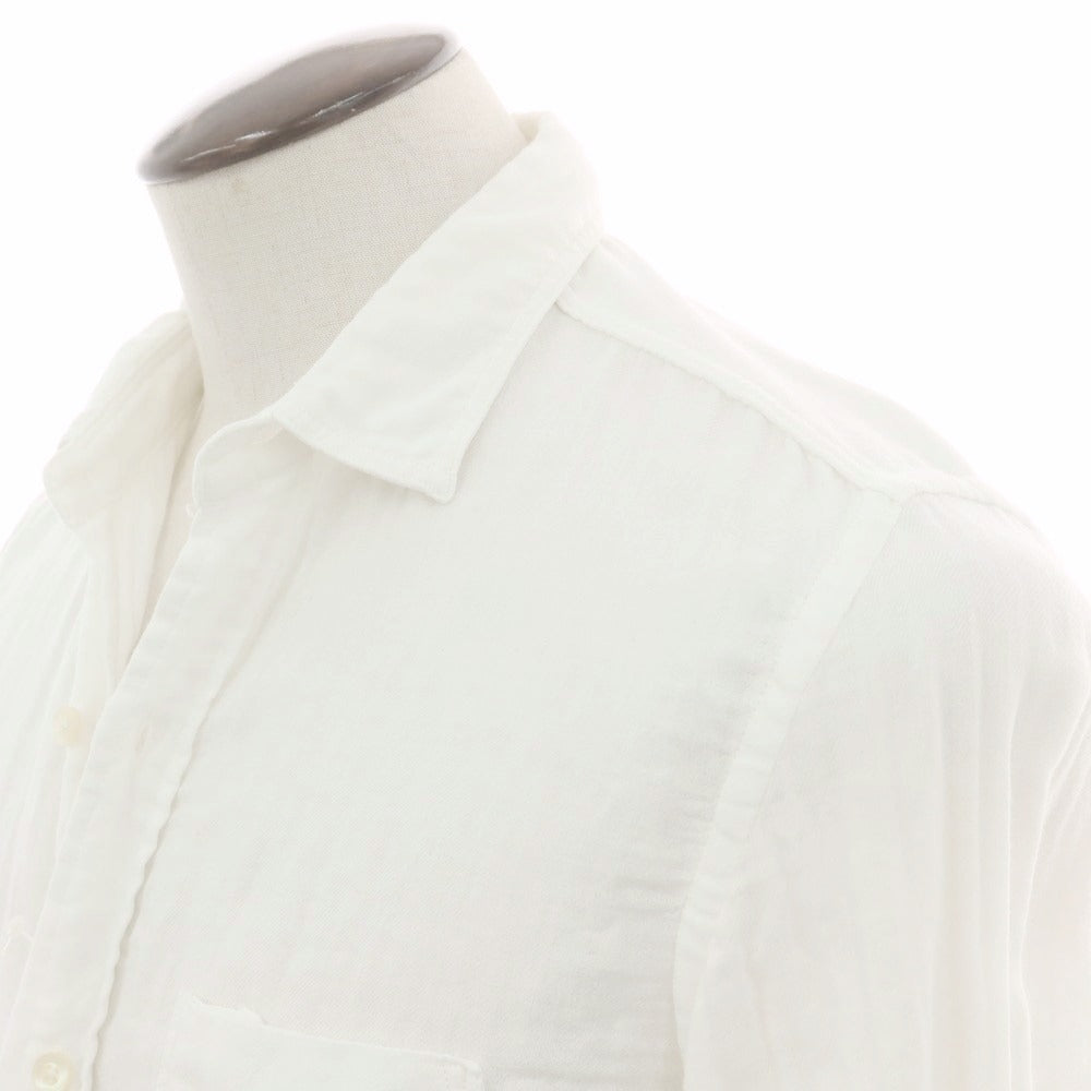 【中古】ヤヌーク YANUK コットン カジュアルシャツ ホワイト【 L 】【 状態ランクB 】【 メンズ 】