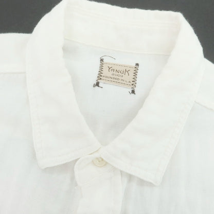 【中古】ヤヌーク YANUK コットン カジュアルシャツ ホワイト【 L 】【 状態ランクB 】【 メンズ 】
