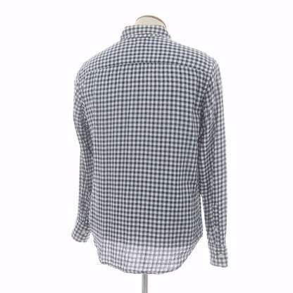 【中古】ヤヌーク YANUK チェック カジュアルシャツ ネイビーxホワイト【 M 】【 状態ランクB 】【 メンズ 】