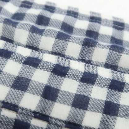 【中古】ヤヌーク YANUK チェック カジュアルシャツ ネイビーxホワイト【 M 】【 状態ランクB 】【 メンズ 】