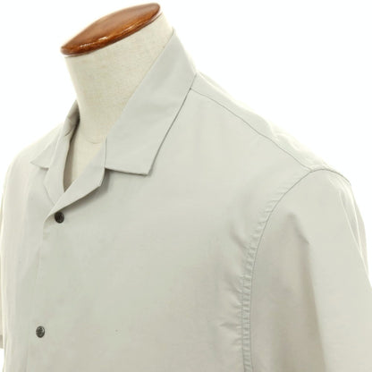 【中古】ザノースフェイス THE NORTH FACE BOX ナイロン オープンカラー 半袖シャツ ライトグレー【サイズM】【 状態ランクB 】【 メンズ 】