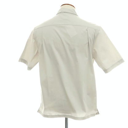 【中古】ザノースフェイス THE NORTH FACE BOX ナイロン オープンカラー 半袖シャツ ライトグレー【サイズM】【 状態ランクB 】【 メンズ 】