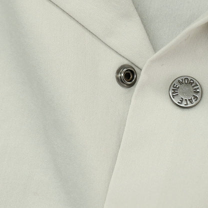 【中古】ザノースフェイス THE NORTH FACE BOX ナイロン オープンカラー 半袖シャツ ライトグレー【サイズM】【 状態ランクB 】【 メンズ 】