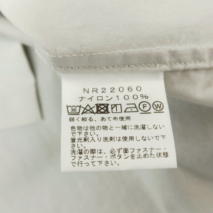 【中古】ザノースフェイス THE NORTH FACE BOX ナイロン オープンカラー 半袖シャツ ライトグレー【サイズM】【 状態ランクB 】【 メンズ 】
