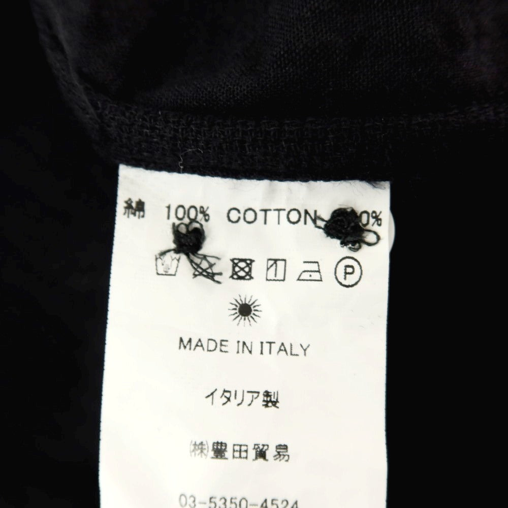 【中古】ジャンネット giannetto コットン シアサッカー ストライプ オープンカラー 半袖シャツ ブラック【サイズS】【 状態ランクB 】【 メンズ 】