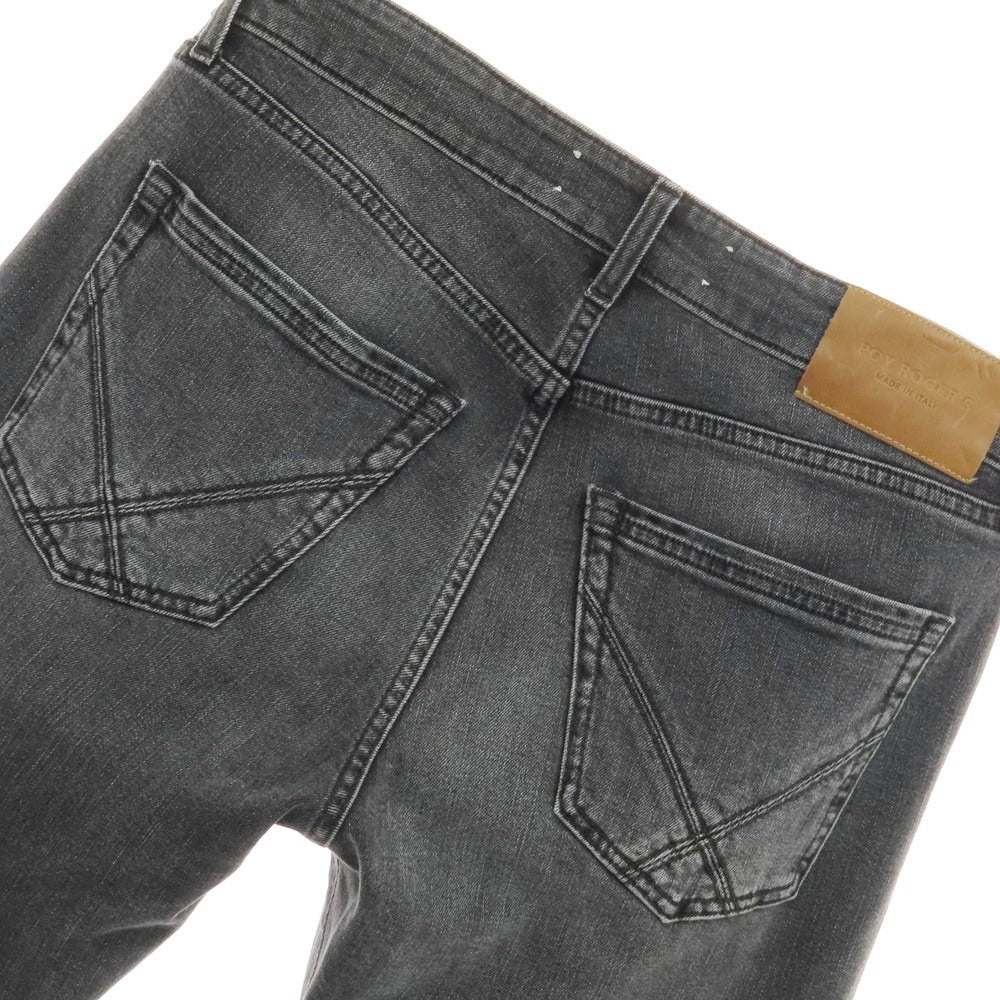 【中古】ロイロジャース ROY ROGER’S ストレッチ コットンレーヨンポリエステル ジーンズ デニムパンツ ブラック【 33 】【 状態ランクB 】【 メンズ 】