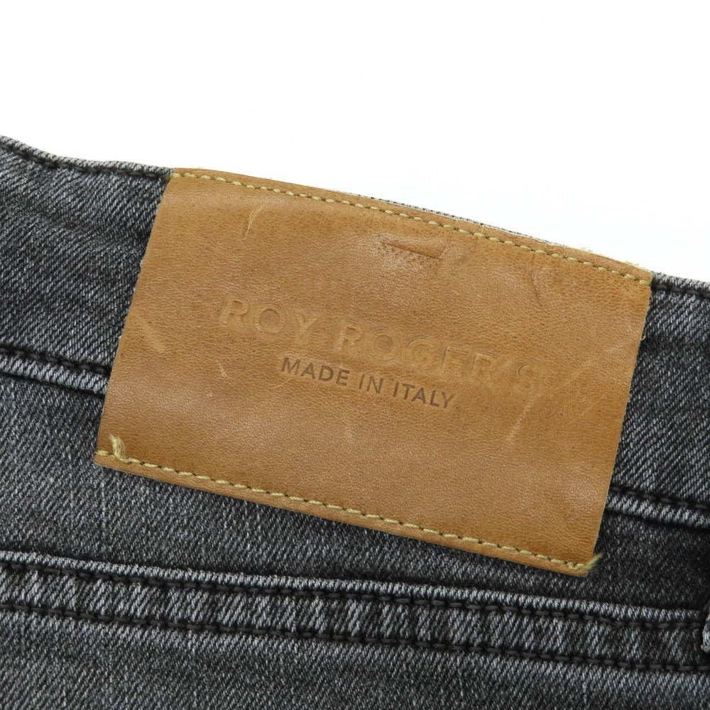 【中古】ロイロジャース ROY ROGER’S ストレッチ コットンレーヨンポリエステル ジーンズ デニムパンツ ブラック【 33 】【 状態ランクB 】【 メンズ 】