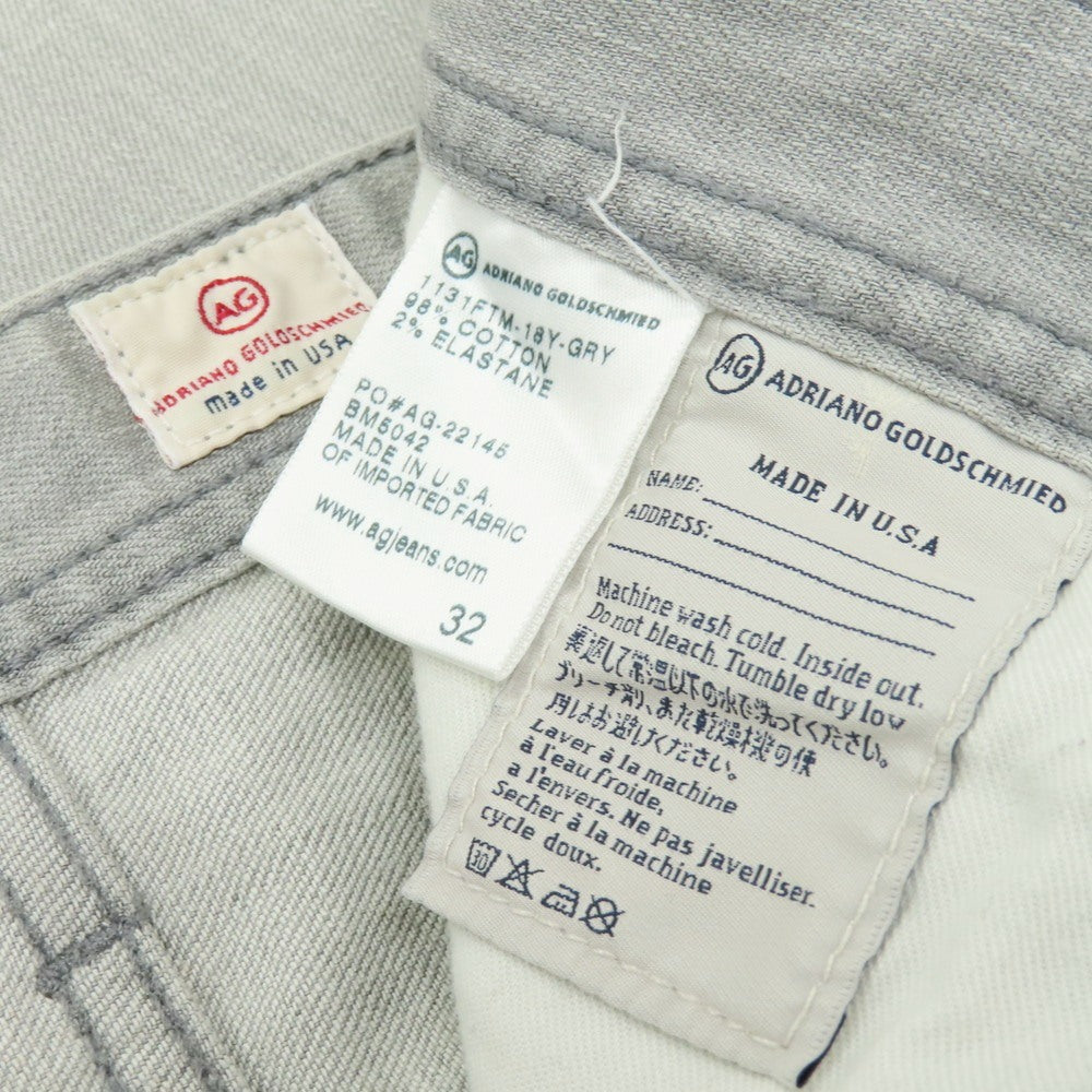 【中古】エージー アドリアーノゴールドシュミット AG Adriano Goldschmied MATCHBOX ストレッチコットン ジーンズ デニムパンツ グレー【 32 】【 状態ランクB 】【 メンズ 】