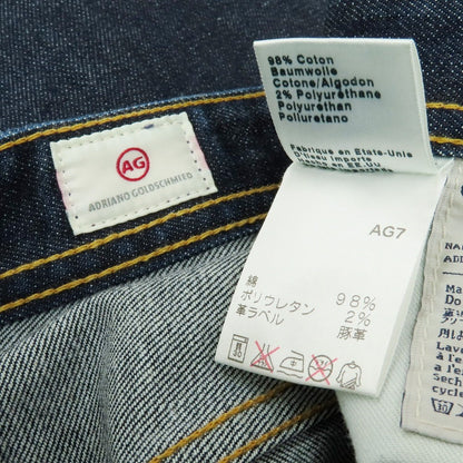 【中古】エージー アドリアーノゴールドシュミット AG Adriano Goldschmied THE WOODBLOCK ストレッチコットン ジーンズ デニムパンツ ネイビー【 31 】【 状態ランクB 】【 メンズ 】