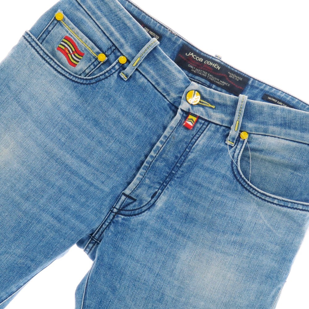 【中古】ヤコブコーエン JACOB COHEN J688 PADDLE ストレッチコットン ジーンズ デニムパンツ ブルー【 32 】【 状態ランクB 】【 メンズ 】