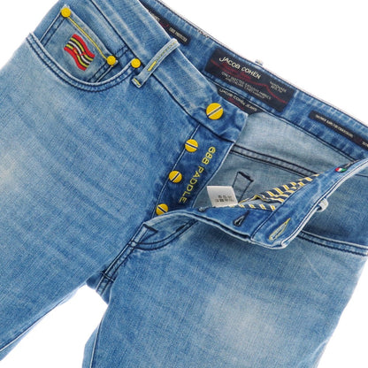 【中古】ヤコブコーエン JACOB COHEN J688 PADDLE ストレッチコットン ジーンズ デニムパンツ ブルー【 32 】【 状態ランクB 】【 メンズ 】