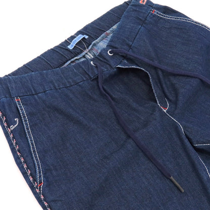 【中古】ヤコブコーエン JACOB COHEN CARL ストレッチ コットンレーヨンポリエステル イージーパンツ ネイビー【 M 】【 状態ランクB 】【 メンズ 】