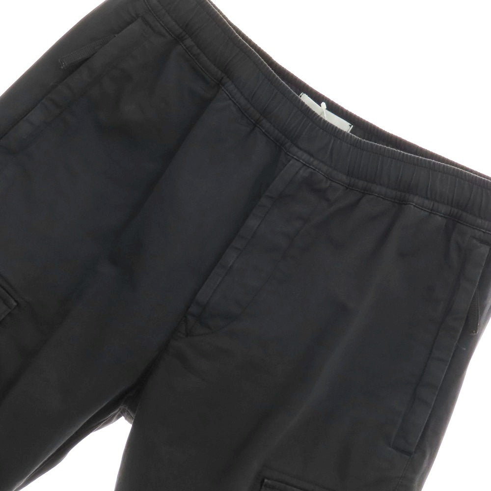 【中古】ストーンアイランド STONE ISLAND ストレッチ コットンウール イージーカーゴパンツ ブラック【 31 】【 状態ランクC 】【 メンズ 】