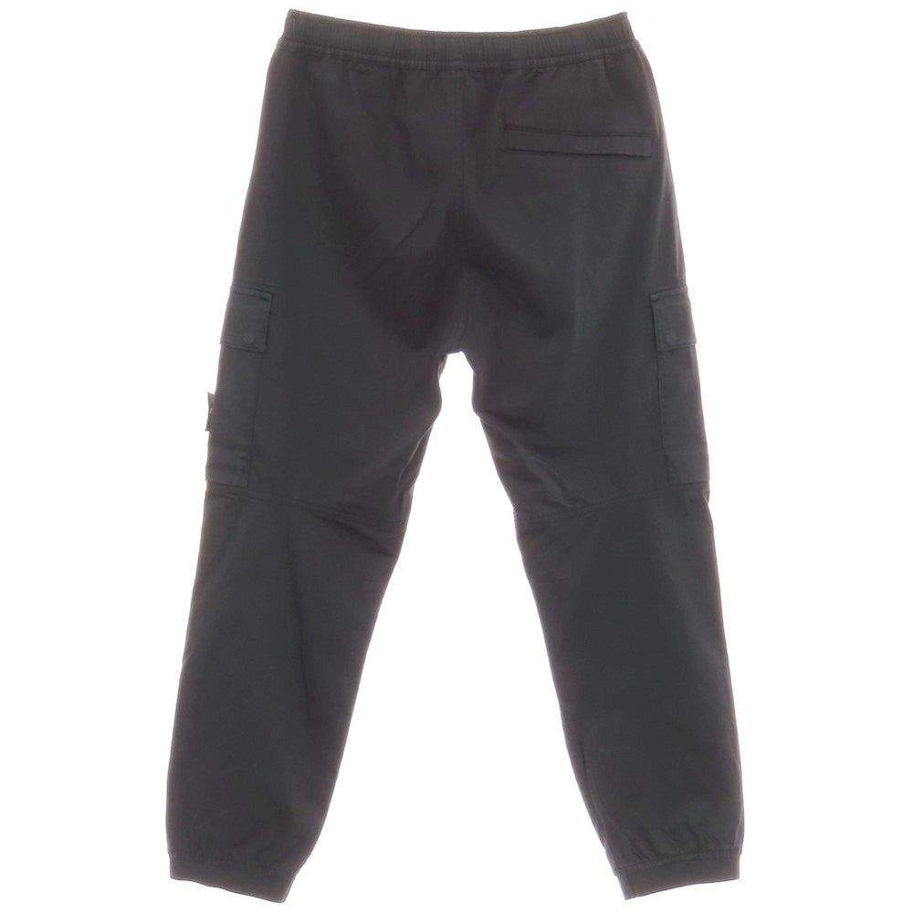 【中古】ストーンアイランド STONE ISLAND ストレッチ コットンウール イージーカーゴパンツ ブラック【 31 】【 状態ランクC 】【 メンズ 】