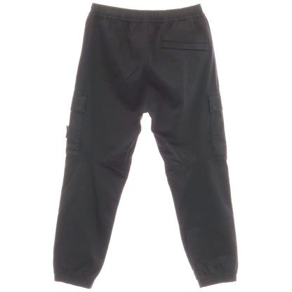 【中古】ストーンアイランド STONE ISLAND ストレッチ コットンウール イージーカーゴパンツ ブラック【 31 】【 状態ランクC 】【 メンズ 】