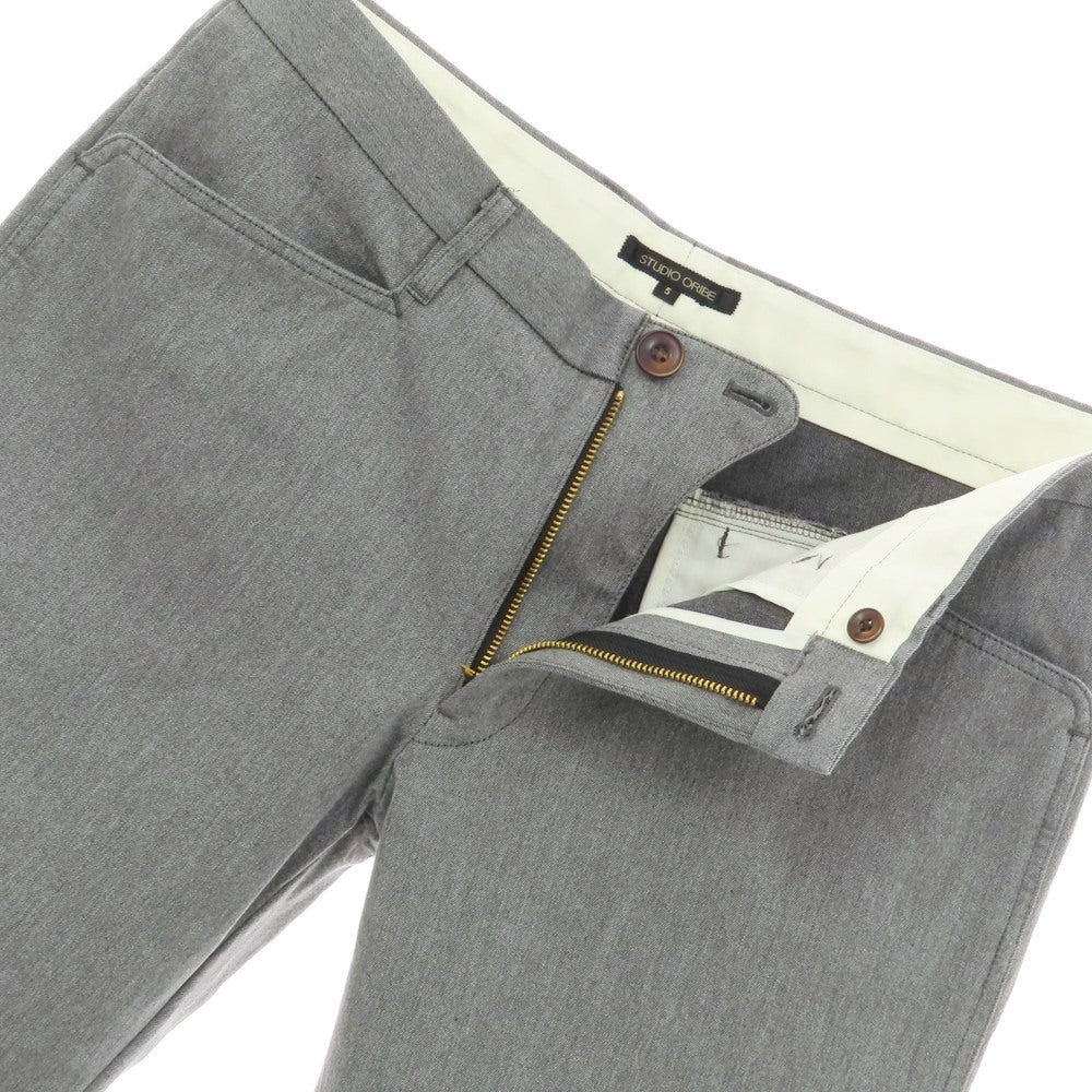 【中古】スタジオオリベ STUDIO ORIBE L-POCKET ストレッチコットン ワークパンツ グレー【 5 】【 状態ランクB 】【 メンズ 】