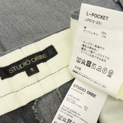 【中古】スタジオオリベ STUDIO ORIBE L-POCKET ストレッチコットン ワークパンツ グレー【 5 】【 状態ランクB 】【 メンズ 】