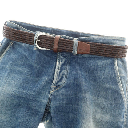 【中古】ヤコブコーエン JACOB COHEN ストレッチレザー メッシュベルト ブラウン【 95/110 】【 状態ランクA 】【 メンズ 】