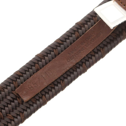 【中古】ヤコブコーエン JACOB COHEN ストレッチレザー メッシュベルト ブラウン【 95/110 】【 状態ランクA 】【 メンズ 】