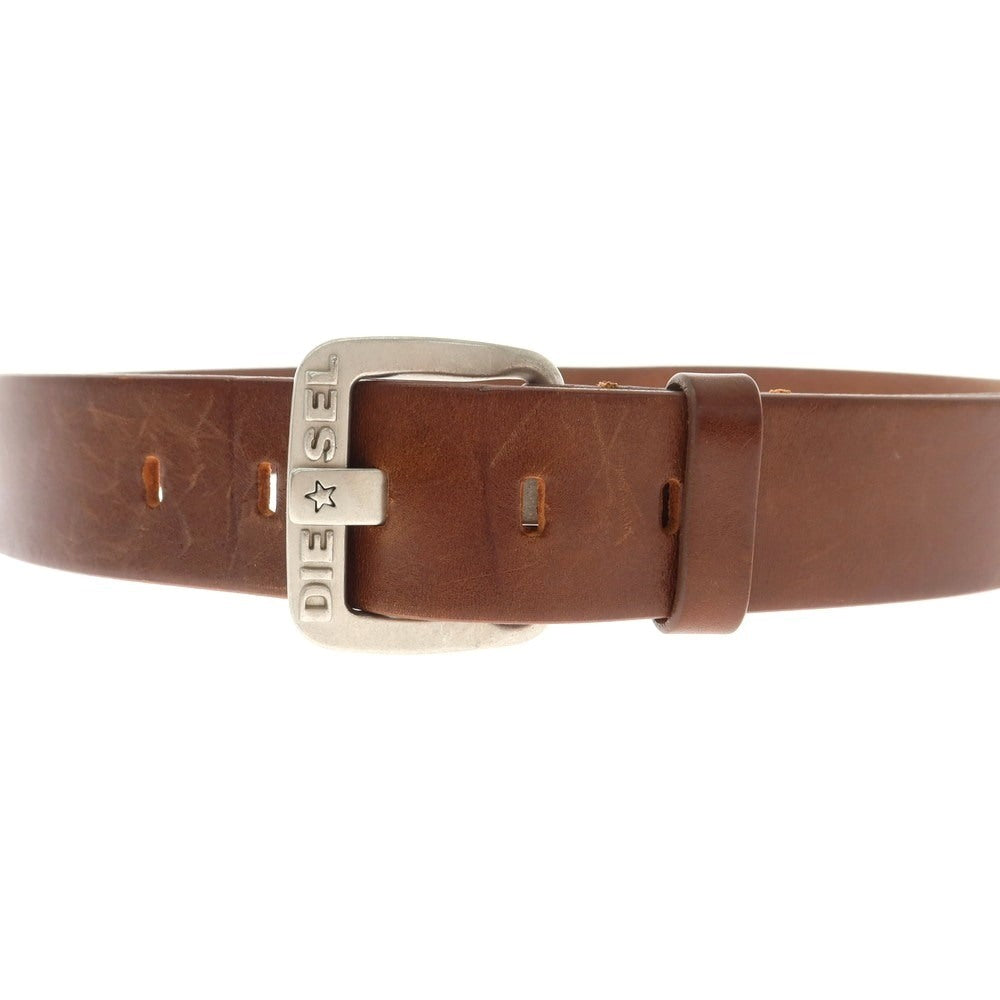【中古】ディーゼル DIESEL カウレザー ベルト ブラウン【 85 】【 状態ランクC 】【 メンズ 】