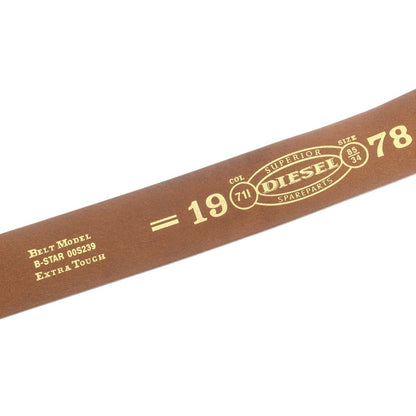 【中古】ディーゼル DIESEL カウレザー ベルト ブラウン【 85 】【 状態ランクC 】【 メンズ 】