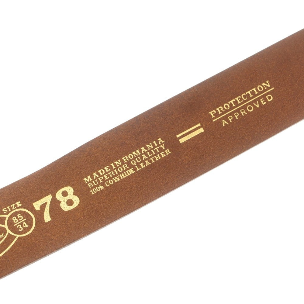 【中古】ディーゼル DIESEL カウレザー ベルト ブラウン【 85 】【 状態ランクC 】【 メンズ 】