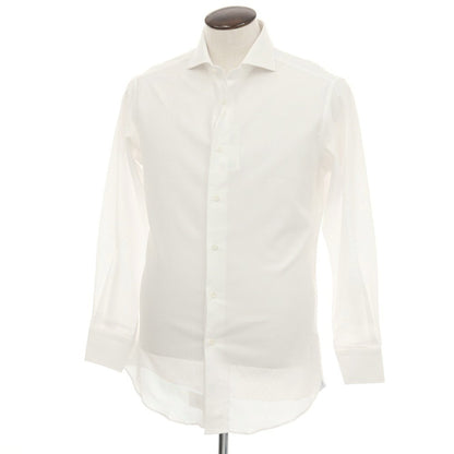 【中古】【未使用】シップス SHIPS コットン ホリゾンタルカラー ドレスシャツ ホワイト【サイズ41】【 状態ランクS 】【 メンズ 】