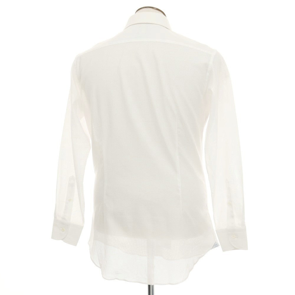 【中古】【未使用】シップス SHIPS コットン ホリゾンタルカラー ドレスシャツ ホワイト【サイズ41】【 状態ランクS 】【 メンズ 】