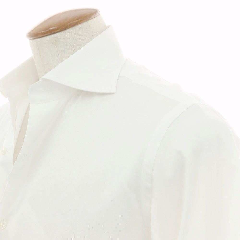 【中古】ビームスエフ BEAMS F ツイルコットン ドレスシャツ ホワイト【 39 】【 状態ランクB 】【 メンズ 】