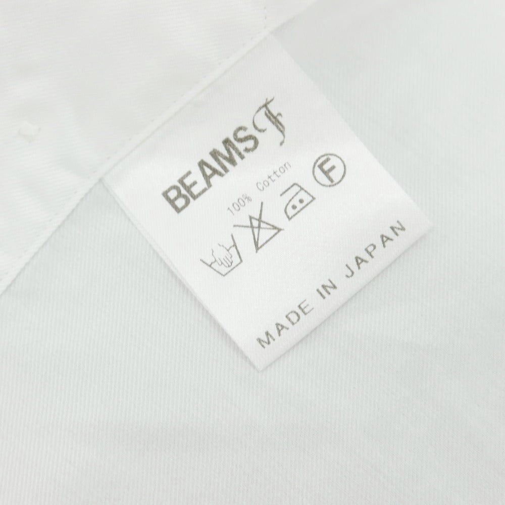 【中古】ビームスエフ BEAMS F ツイルコットン ドレスシャツ ホワイト【 39 】【 状態ランクB 】【 メンズ 】