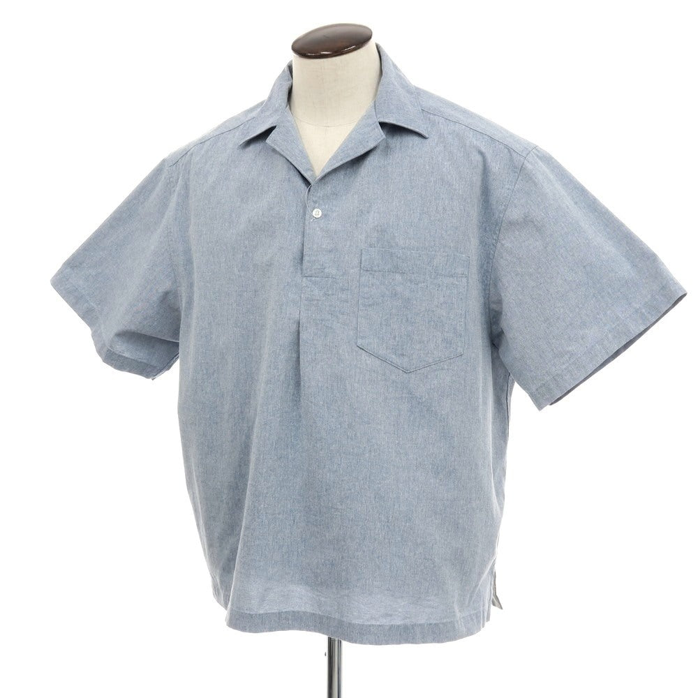 【中古】カラー kolor コットンポリエステル オープンカラー 半袖シャツ ネイビー【サイズ3】【 状態ランクB 】【 メンズ 】