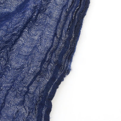 【中古】フランコフェラーリ FRANCO FERRARI ウールカシミヤ 大判 ストール ネイビー【 状態ランクB 】【 ユニセックス 】