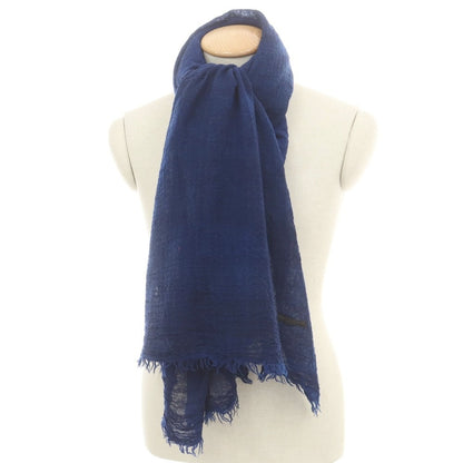 【中古】フランコフェラーリ FRANCO FERRARI ウールカシミヤ 大判 ストール ネイビー【 状態ランクB 】【 ユニセックス 】