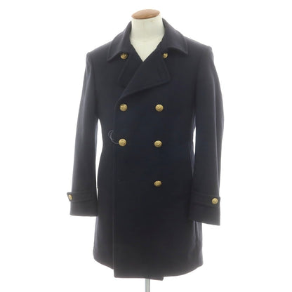 【中古】タリアトーレ TAGLIATORE ウールナイロン ダブルブレストコート ネイビー【 48 】【 状態ランクA 】【 メンズ 】