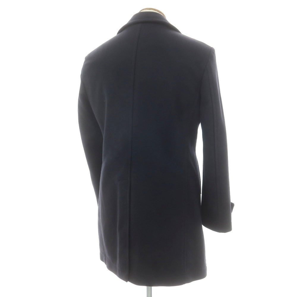 【中古】タリアトーレ TAGLIATORE ウールナイロン ダブルブレストコート ネイビー【 48 】【 状態ランクA 】【 メンズ 】